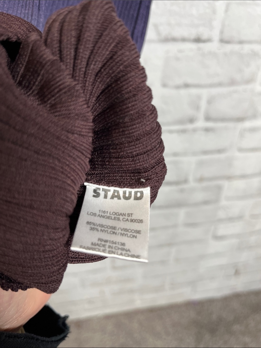 Staud Colleen dip dye ribbed stretch dress - Picture 5 of 7